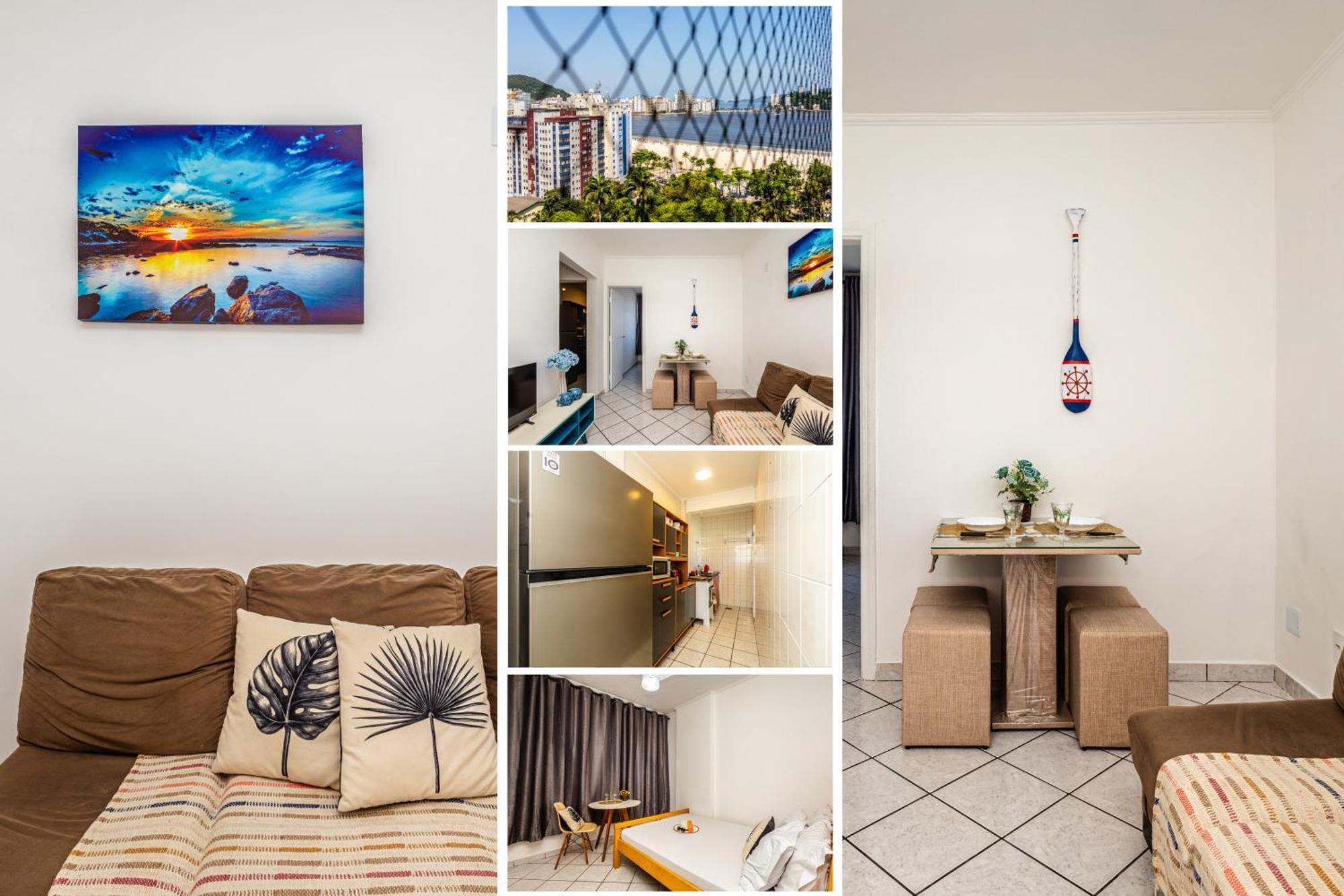 Vista Lateral Mar, Biquinha Sv, Estacionamento Gratis Apartment Sao Vicente (Sao Paulo)